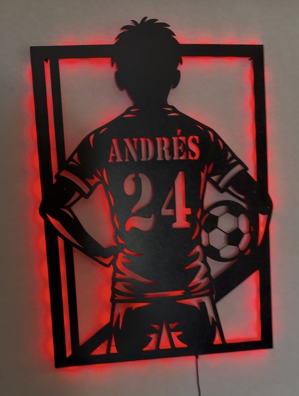 Cuadros de Fútbol LED 50x70